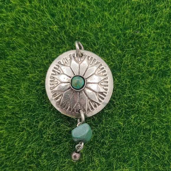 Silver and Turquoise Pendant P322